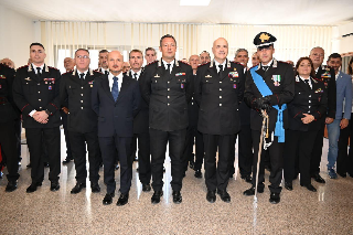 Il Generale di Brigata Antonino Neosi in visita al Comando provinciale Carabinieri di Teramo