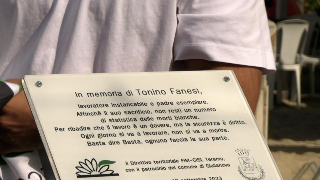 Giulianova, vandalizzata la targa in memoria di Tonino Fanesi